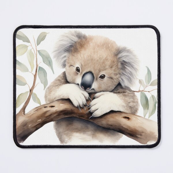 Item preview, Watercolour Koala holding onto branch designed and sold by IdeasCabin.