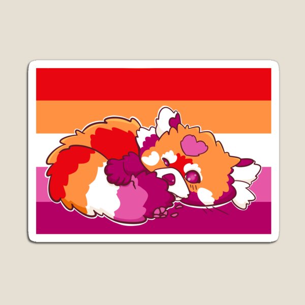 Item preview, Lesbian Pride Red Panda designed and sold by Minette Wasserman.