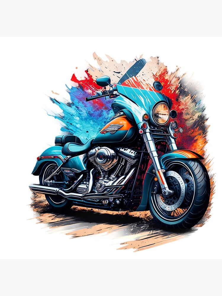 harley davidson motorcycles Art Board Print by jboteroc2023