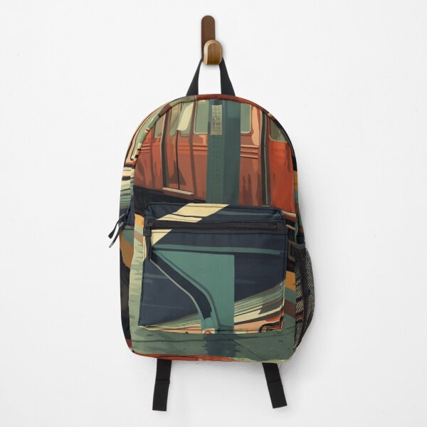 Item preview, A subway car with a person next to it designed and sold by isBotStore.
