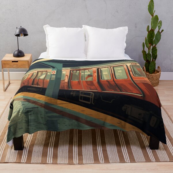 Item preview, A subway car with a person next to it designed and sold by isBotStore.