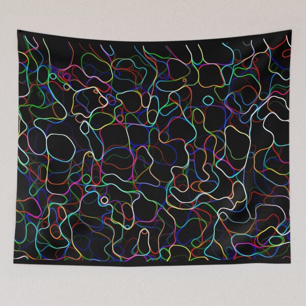 Item preview, Multicolor Curvy Lines designed and sold by TianxinZheng.