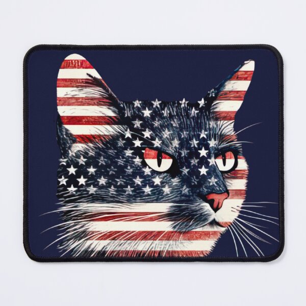 Item preview, "Purrfectly Patriotic: Cat Therian USA Flag Design for Feline Lovers and American Enthusiasts" designed and sold by RvinJo8.