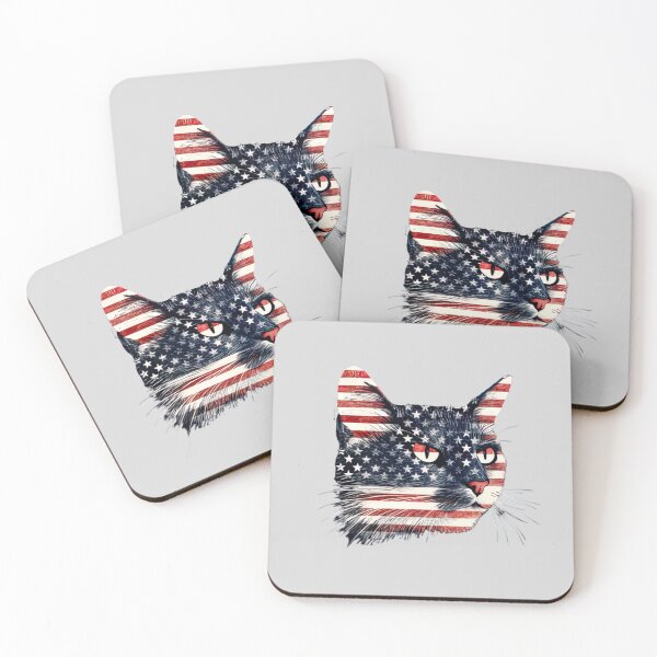 Item preview, "Purrfectly Patriotic: Cat Therian USA Flag Design for Feline Lovers and American Enthusiasts" designed and sold by RvinJo8.