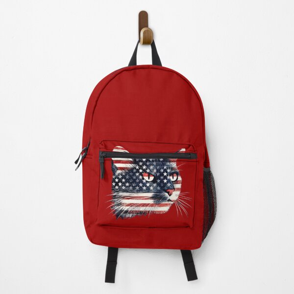 Item preview, "Purrfectly Patriotic: Cat Therian USA Flag Design for Feline Lovers and American Enthusiasts" designed and sold by RvinJo8.