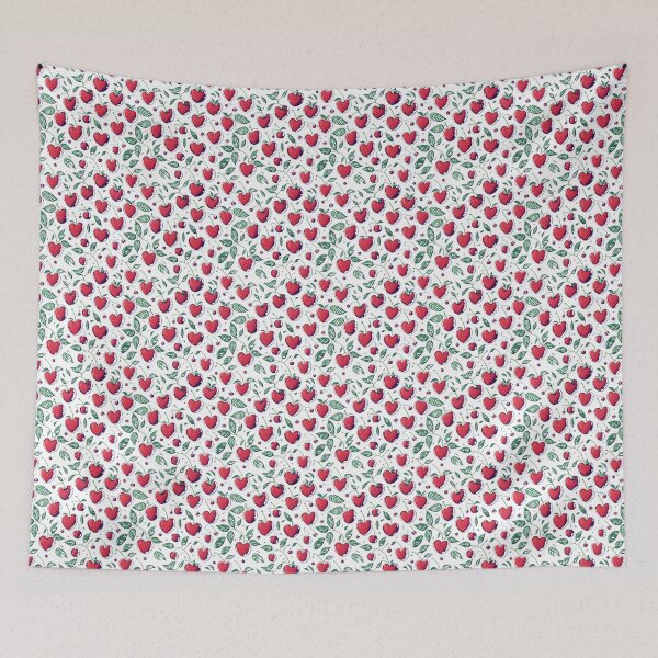 Item preview, Nature's Love: Seamless Pattern with cherry red designed and sold by UsDesignsArt.