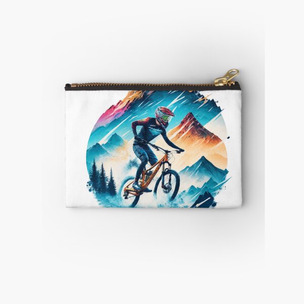 Item preview, mountain biking scene in a splash art style designed and sold by jboteroc2023.