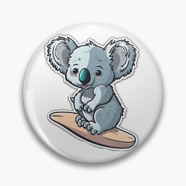 Item preview, Surfin' Koala Kawaii Sticker designed and sold by PeteRascal.