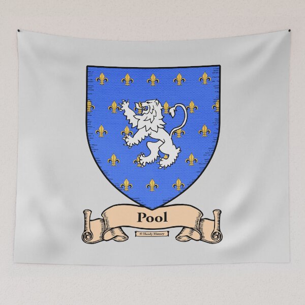 Item preview, POOL - Coat of Arms - Family Crest designed and sold by HandyHistory.