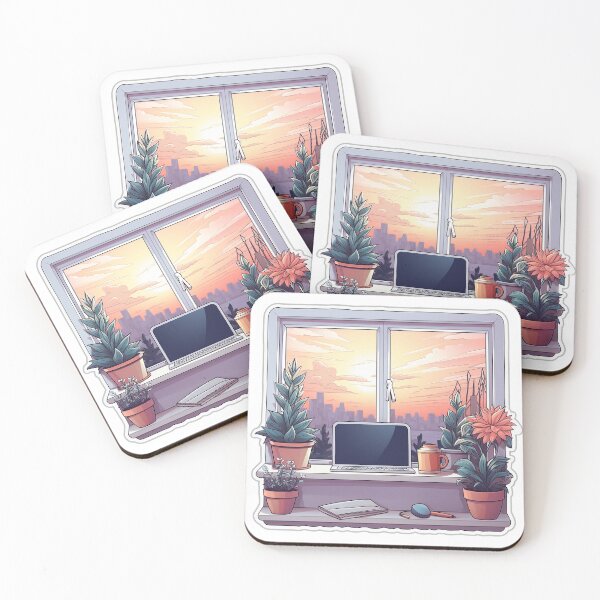 Item preview, Minimalistic Cozy Work From Home Sticker designed and sold by SamcroMike.