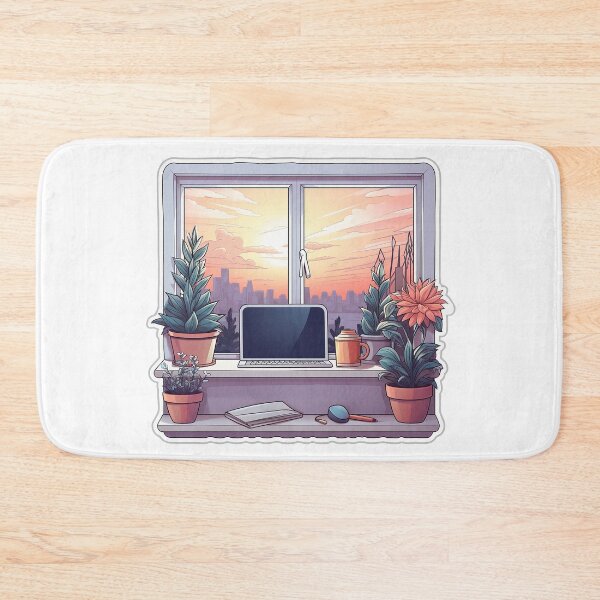 Item preview, Minimalistic Cozy Work From Home Sticker designed and sold by SamcroMike.