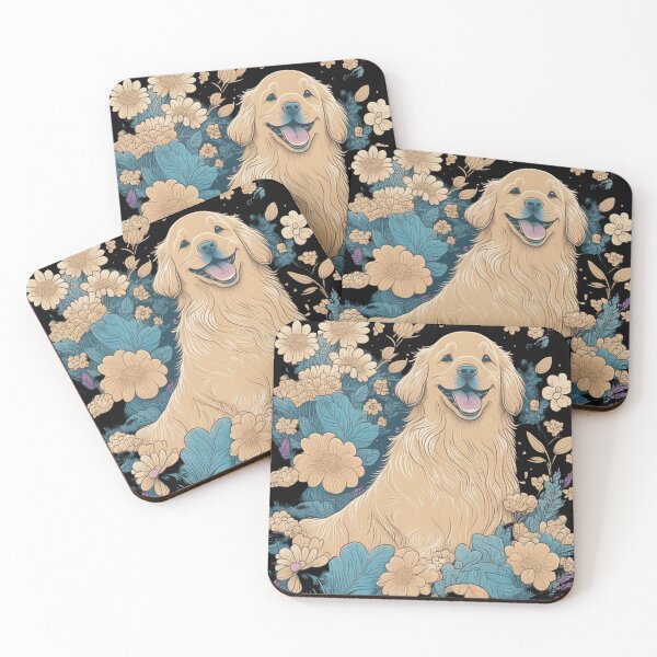 Item preview, Golden Hearts - Joyful Golden Retriever Delight designed and sold by Hadesiaq.