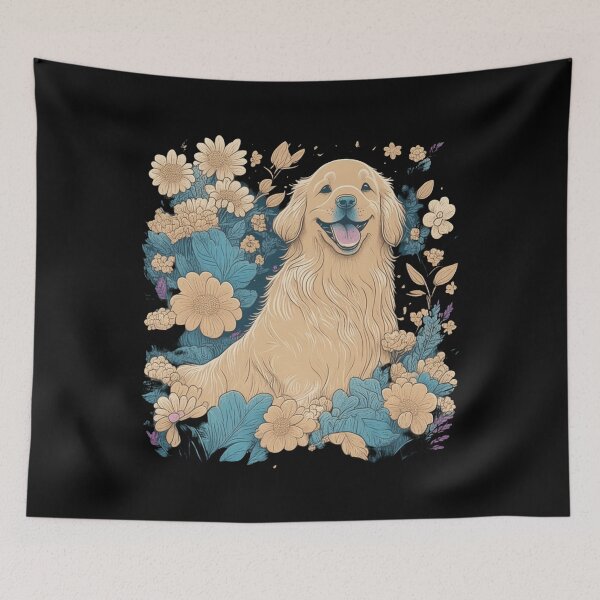 Item preview, Golden Hearts - Joyful Golden Retriever Delight designed and sold by Hadesiaq.