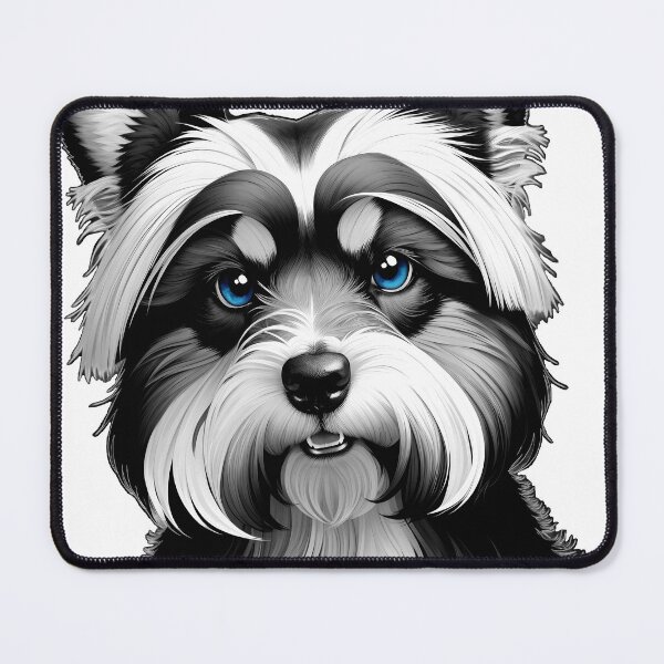 Item preview, cute monotone yorkshire terrier designed and sold by Animal-Avenue.