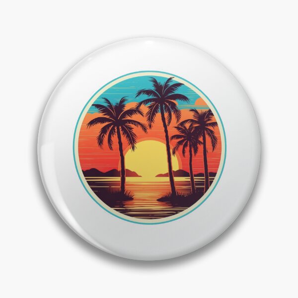 Item preview, Retro sunset palms design designed and sold by SmileshareShop.