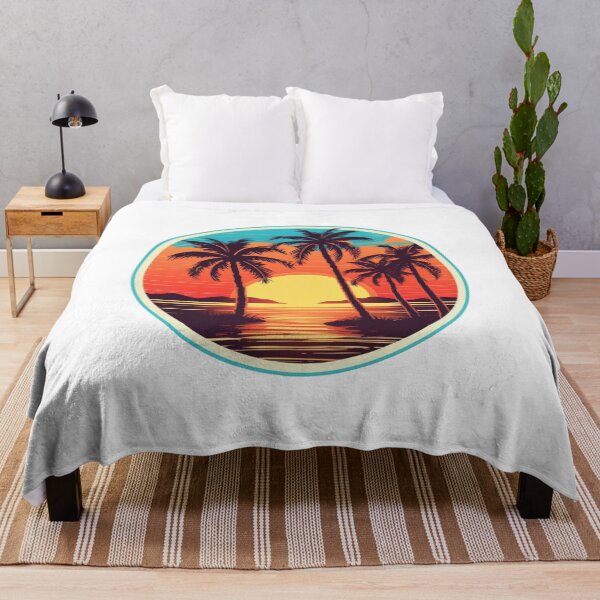Item preview, Retro sunset palms design designed and sold by SmileshareShop.