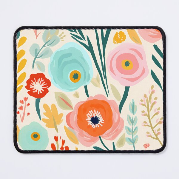 Item preview, boho design abstract oil painting flower 26 designed and sold by UnaWu533.