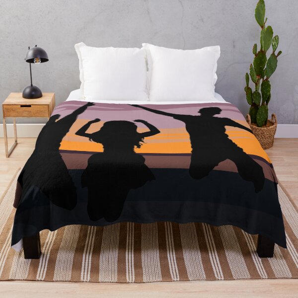 Item preview, two men and a girl on the background of an evening sunset designed and sold by Zhanna Lenivaya.