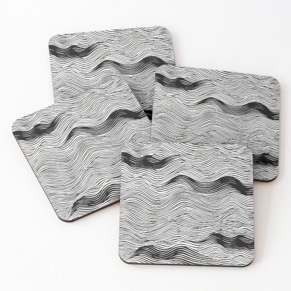 Item preview, Black and white waves designed and sold by TogetherDshop.