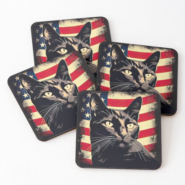 Item preview, "Proudly Feline: Cat Therian USA Flag Design Celebrating Cat Lovers and American Spirit"Enthusiasts" designed and sold by RvinJo8.