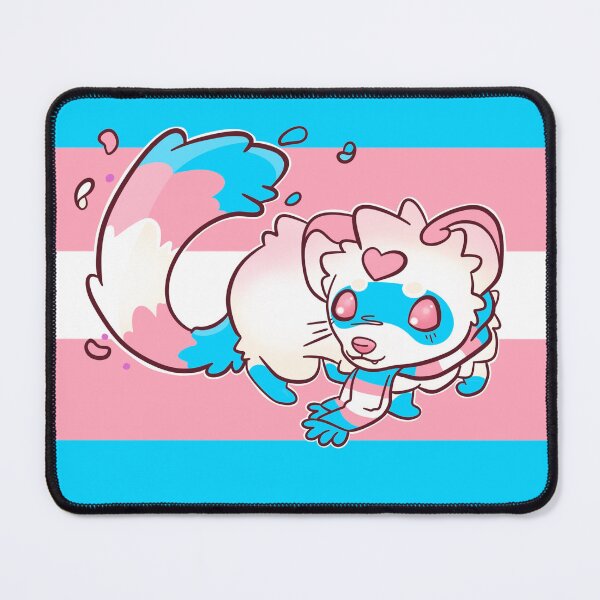Item preview, Trans Pride Ferret designed and sold by Minette Wasserman.