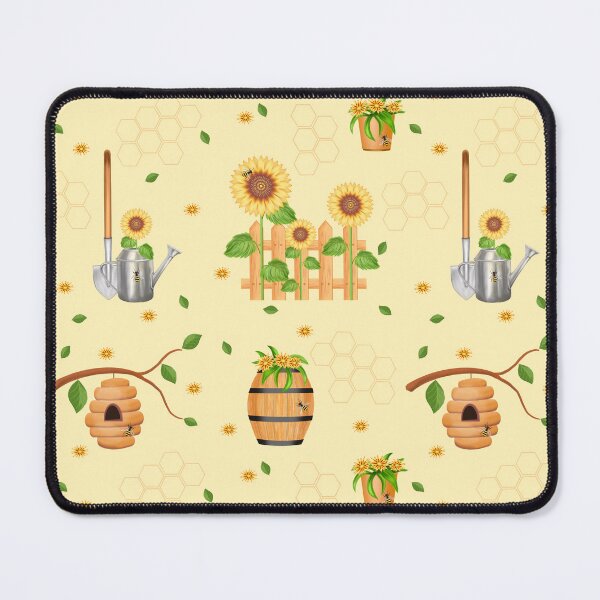 Item preview, Bees, sunflowers, chamomile designed and sold by TalkingWallsGe.