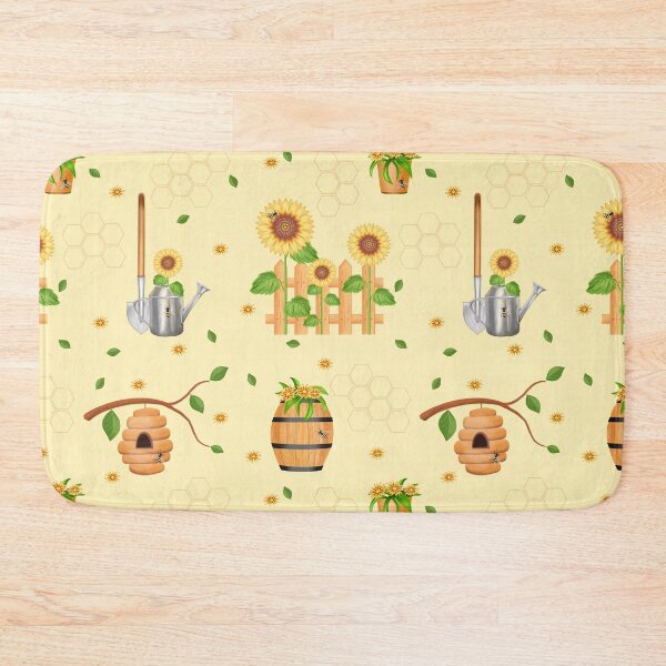 Item preview, Bees, sunflowers, chamomile designed and sold by TalkingWallsGe.