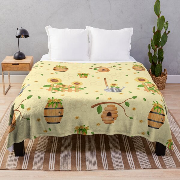 Item preview, Bees, sunflowers, chamomile designed and sold by TalkingWallsGe.