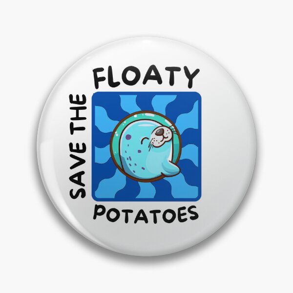 Artikelvorschau, Save The Floaty Potatoes Lustige Seekuh entworfen und verkauft von DizzyShirts1.