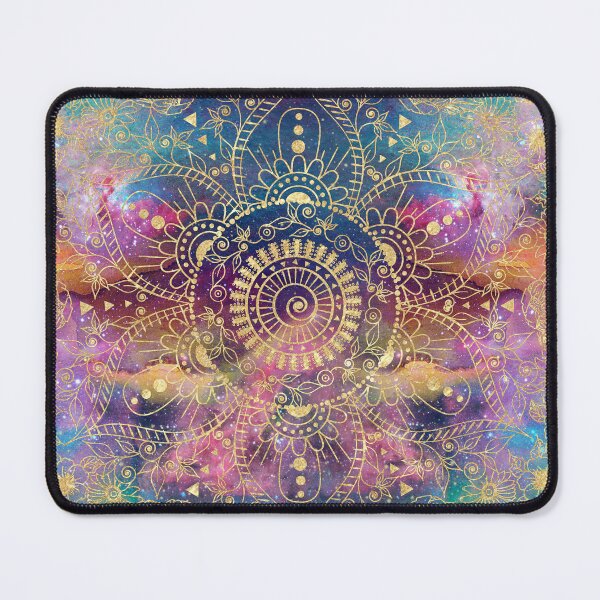 Item preview, Gold Mandala Watercolor Colorful Nebula designed and sold by InovArtS.