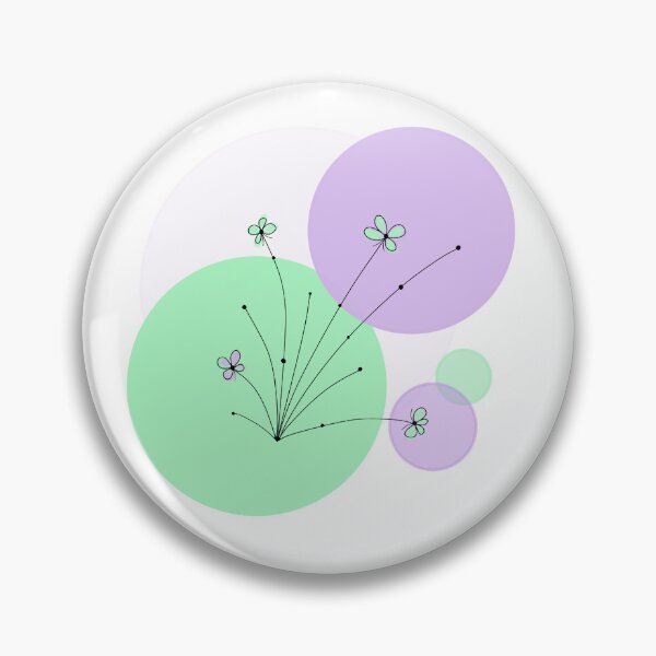 Artikelvorschau, Flower Pastels Green Lilac entworfen und verkauft von Reddish-Designs.