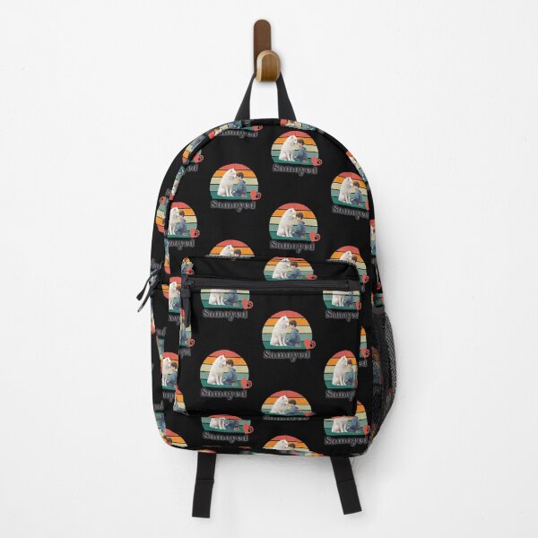 Item preview, Samoyed retro sunset, perfect for anyone that loves samoyed dogs designed and sold by Vindbult.