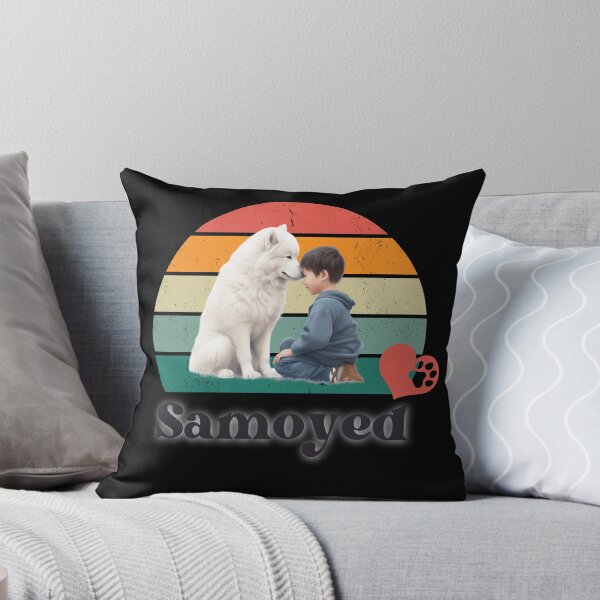 Item preview, Samoyed retro sunset, perfect for anyone that loves samoyed dogs designed and sold by Vindbult.