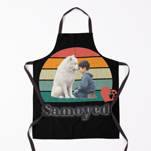 Item preview, Samoyed retro sunset, perfect for anyone that loves samoyed dogs designed and sold by Vindbult.