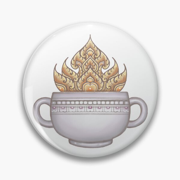 Item preview, Thai pattern on a coffee cup designed and sold by Pech866.