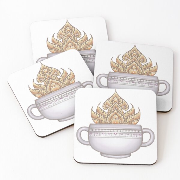 Item preview, Thai pattern on a coffee cup designed and sold by Pech866.