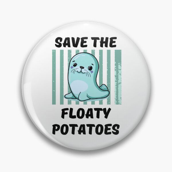 Artikelvorschau, Save The Floaty Potatoes Lustige Seekuh entworfen und verkauft von DizzyShirts1.