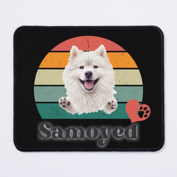 Item preview, Samoyed retro sunset, perfect for anyone that loves samoyed dogs designed and sold by Vindbult.