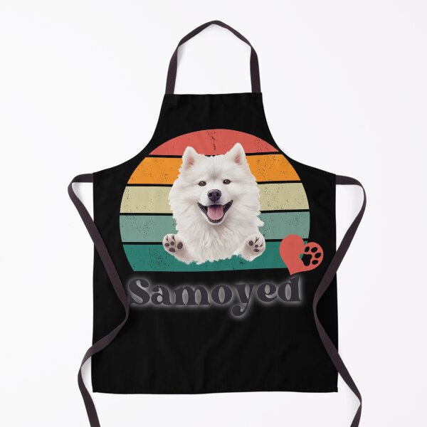 Item preview, Samoyed retro sunset, perfect for anyone that loves samoyed dogs designed and sold by Vindbult.
