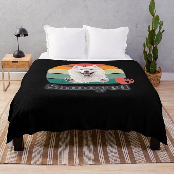 Item preview, Samoyed retro sunset, perfect for anyone that loves samoyed dogs designed and sold by Vindbult.