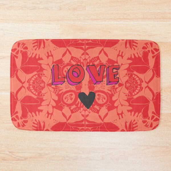Item preview, Vintage block print - Tangerine red designed and sold by KEROMERO.