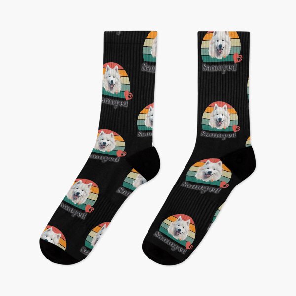 Item preview, Samoyed retro sunset, perfect for anyone that loves samoyed dogs designed and sold by Vindbult.