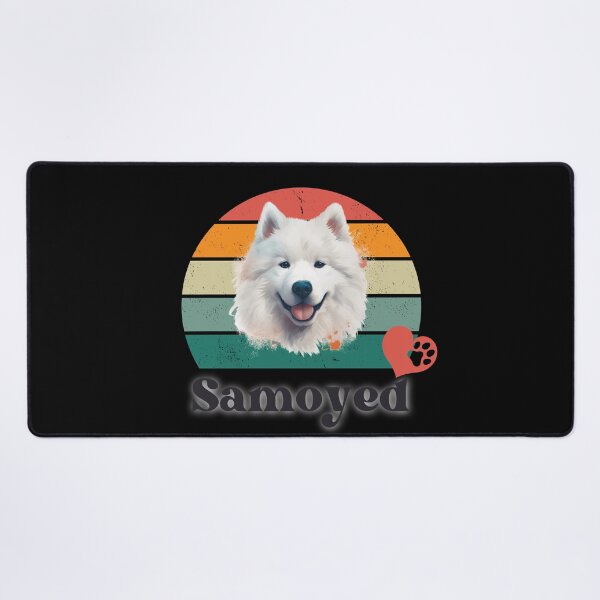 Item preview, Samoyed retro sunset, perfect for anyone that loves samoyed dogs designed and sold by Vindbult.