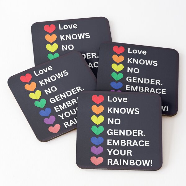 Item preview, Love knows no gender. Embrace your rainbow! designed and sold by BLOGGER-WRITER.