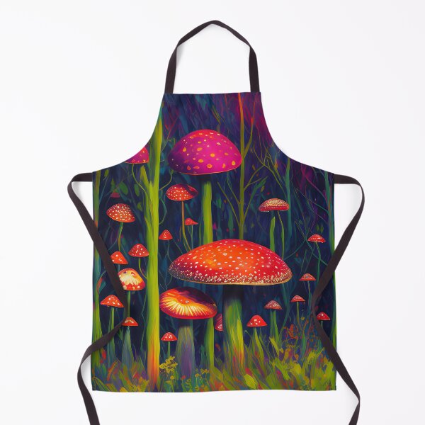 Item preview, Vibrant mushrooms in a forest - M (full) designed and sold by ExpressioNation Origin.