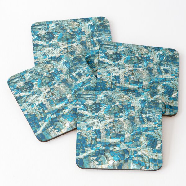 Item preview, Mesmerizing Abstract Fluidity in Turquoise Aquamarine and Sapphire designed and sold by Georgia Mizuleva.