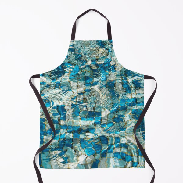 Item preview, Mesmerizing Abstract Fluidity in Turquoise Aquamarine and Sapphire designed and sold by Georgia Mizuleva.