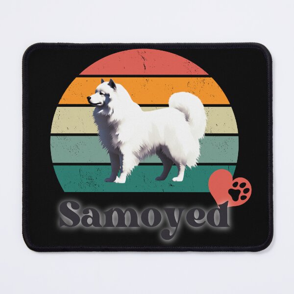 Item preview, Samoyed retro sunset, perfect for anyone that loves samoyed dogs designed and sold by Vindbult.
