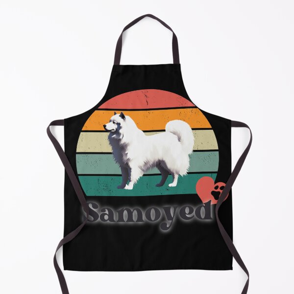 Item preview, Samoyed retro sunset, perfect for anyone that loves samoyed dogs designed and sold by Vindbult.