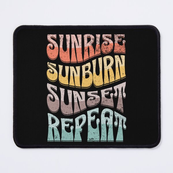 Item preview, Sunrise sunburn sunset repeat colorful text design designed and sold by BattaAnastasia.